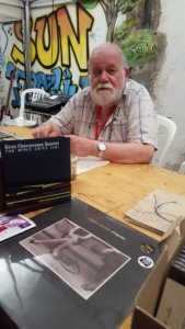 JP Ricard sur le stand des Allumés du Jazz