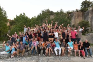 L'équipe des bénévoles dans les Carrières
