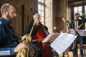 Le Trio Là en répétition